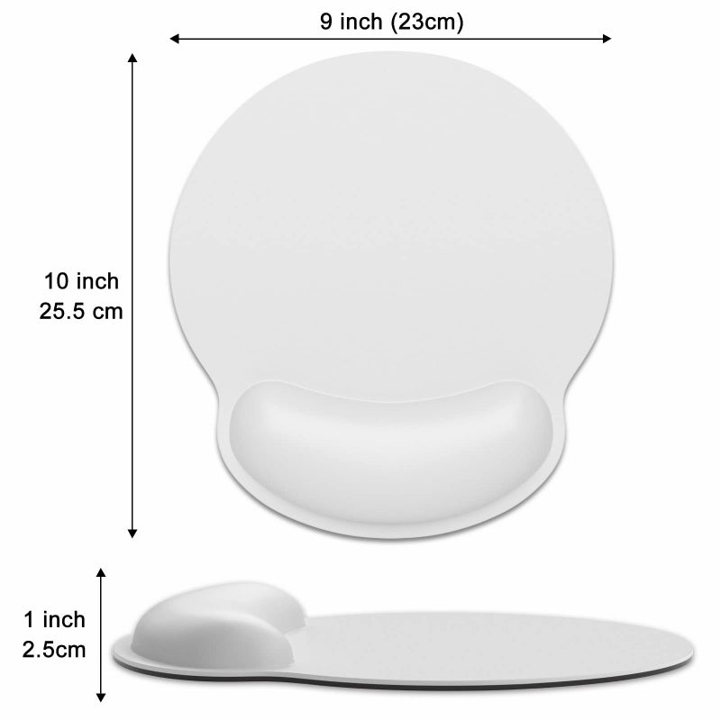 Dapesuom Ergonomic Mouse Pad with Wrist Support  Comfortable Memory Foam Wrist Rest for Easy Typing Pain Relief  Cute Computer Gaming Desktop Mouse Mat with Non-Slip Base for Laptop  Office  Gray - Image 2